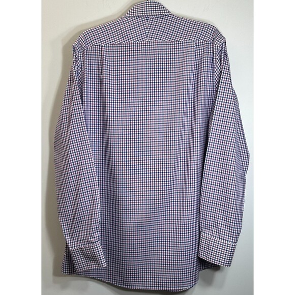 Charles Tyrwhitt Shirt Mens Sz 16.5 /36 Gingham Check Slim Fit Non Iron Business - Picture 2 of 7